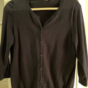 Talbots button down short sleeve cardigan Size M
